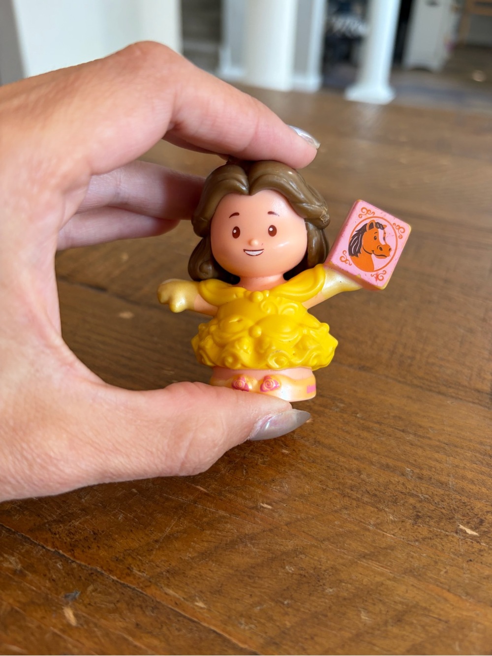 Fisher Price Little People Belle with Phillipe book as is